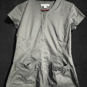 Koi Stretch Charcoal Scrub Top